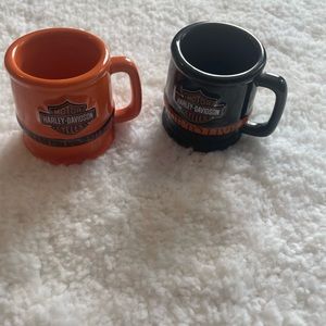 Harley-Davidson mini mugs ceramic set of 2